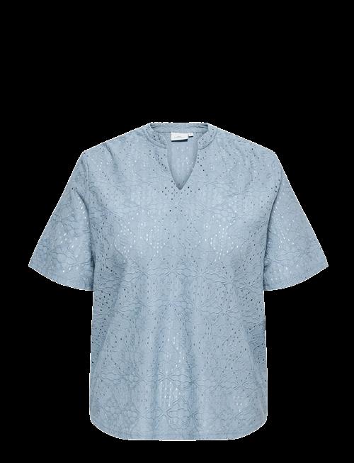 ONLY Carmakoma | Carhellen S/S V-Neck Blouse Jrs | 50-52