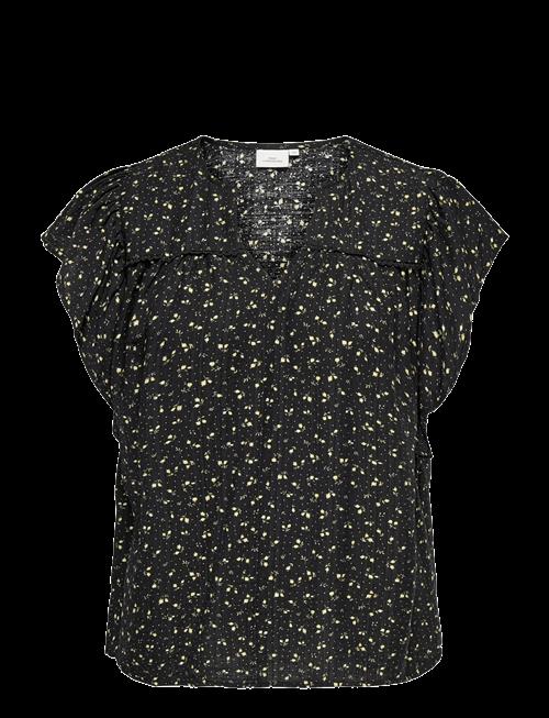 ONLY Carmakoma | Caralberthe S/S V-Neck Top Aop | 50
