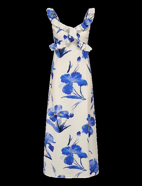 ONLY | Onlhyaci S/L Frill Long Aop Dress Wvn | XS