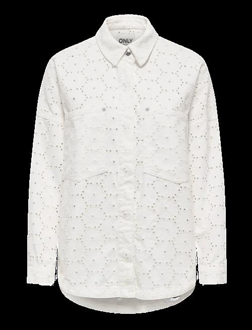 ONLY | Onljanine-Fio L/S Anglaise Shacket Pnt | XS