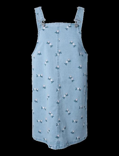 Pieces | Pcflora Sl Denim Emb Spencer Dress | XS