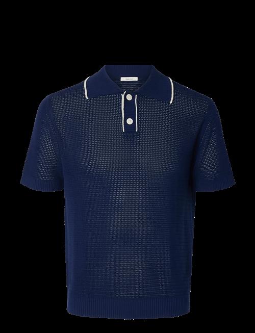 Selected | Slhjesse Ss Knit Open Structure Polo | S