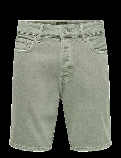 ONLY & SONS | Onsedge Green 7979 Tai Dnm Shorts Noos | XS