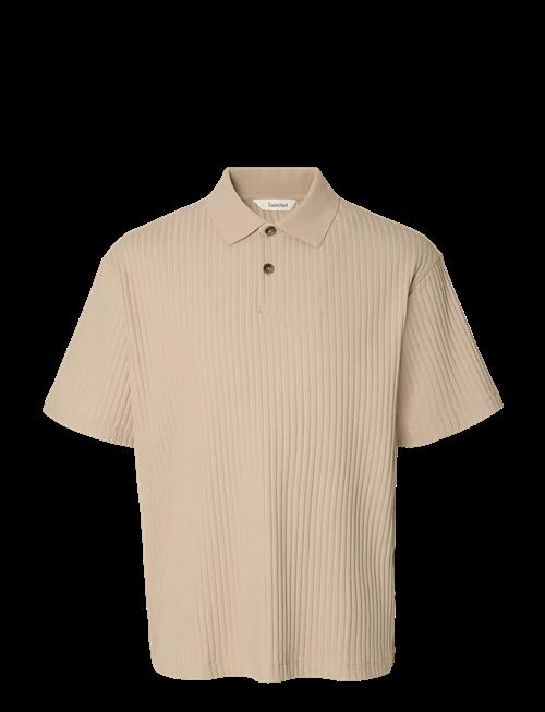 Selected | Slmrelaxsimon Ribbed Ss Polo | S
