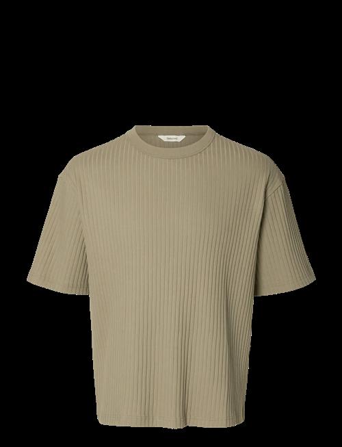 Selected | Slmrelaxsimon Ribbed Ss Tee | M