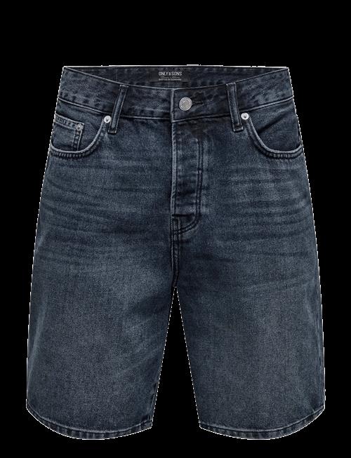 ONLY & SONS | Onsedge Blue Black 6607 Tai Dnm Shorts | XL