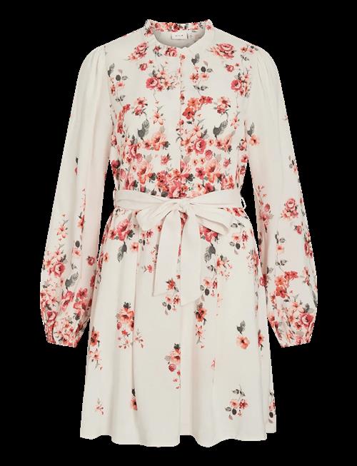 Vila | Vielma Bai O-Neck L/S Short Dress/Ln/1 | 34