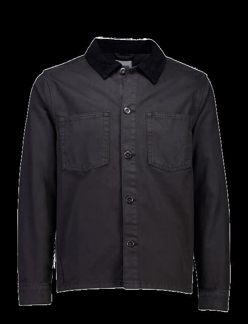 Lindbergh | Corduroy Collar Twill Overshirt | S