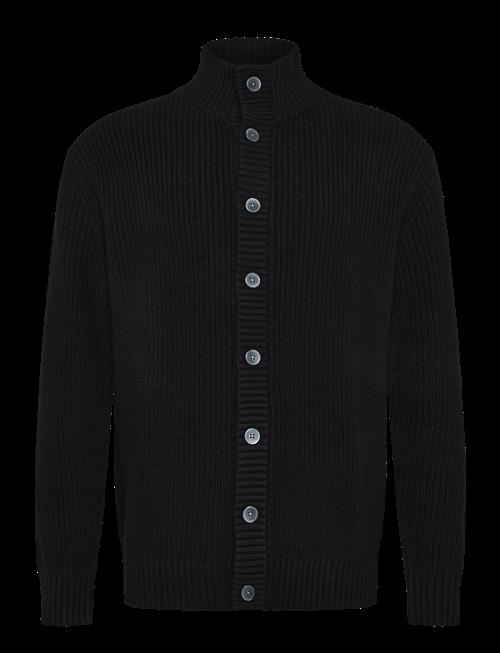 Lindbergh Black | 1927: Merino Blend Button Through Cardigan | S
