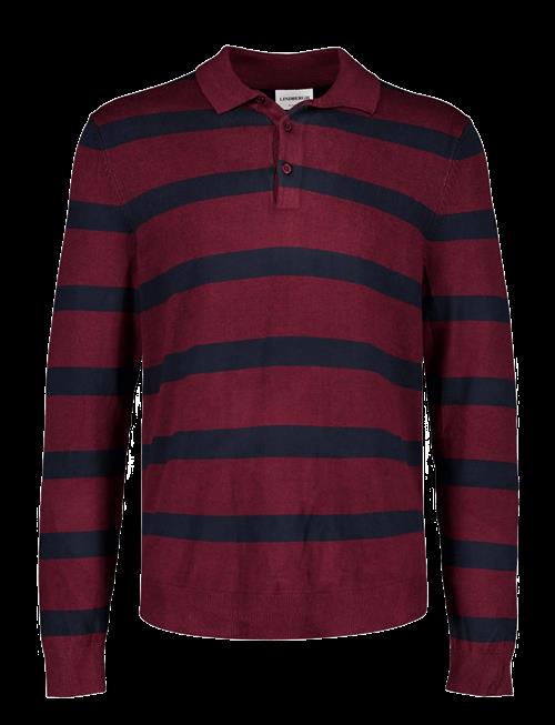 Lindbergh | Ecovero Striped L/S Polo | L