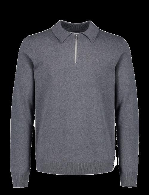 Lindbergh | 100 Recycle Knit Half Zip Polo Collar | S