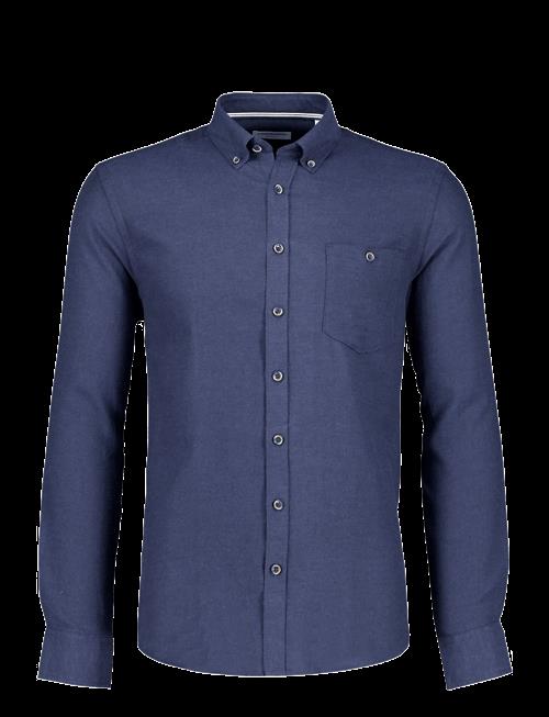 Lindbergh | Mélange Brushed Shirt L/S - Regular | XL