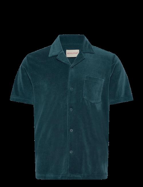 Revolution | Velour Short-Sleeved Cuban Shirt | L