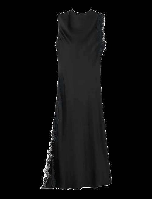 Mango | Satin Dress With Lace Details | S