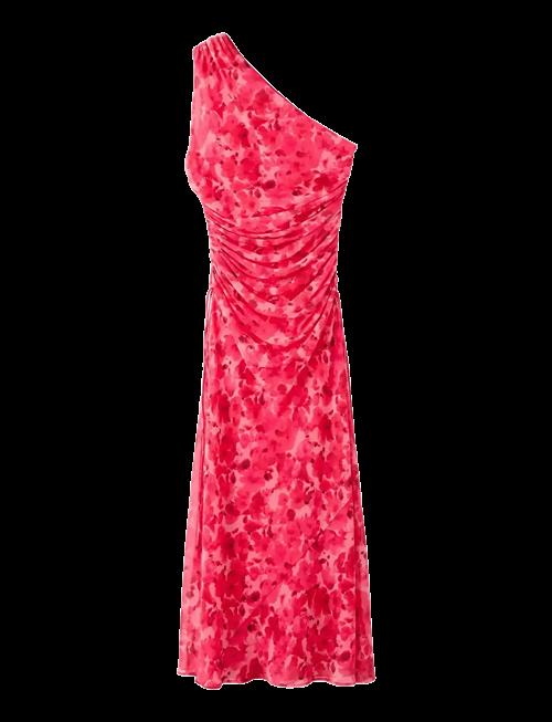 Mango | Asymmetrical Floral-Print Dress | XL