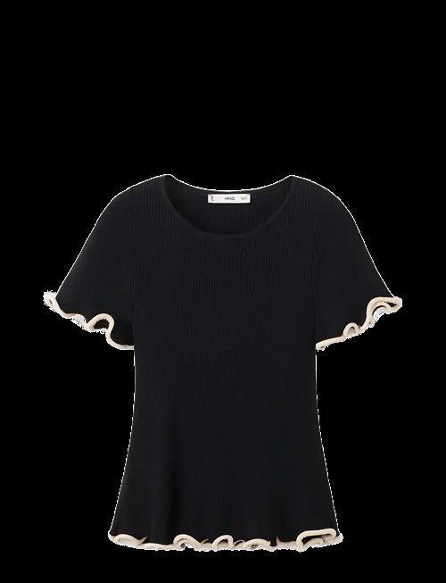 Mango | Peplum Jumper With Contrasting Trims | XS