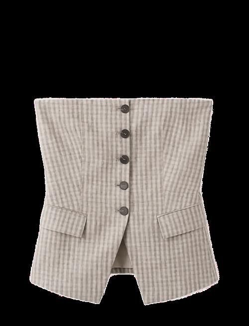 Mango | Bandeau Top With Buttons | M