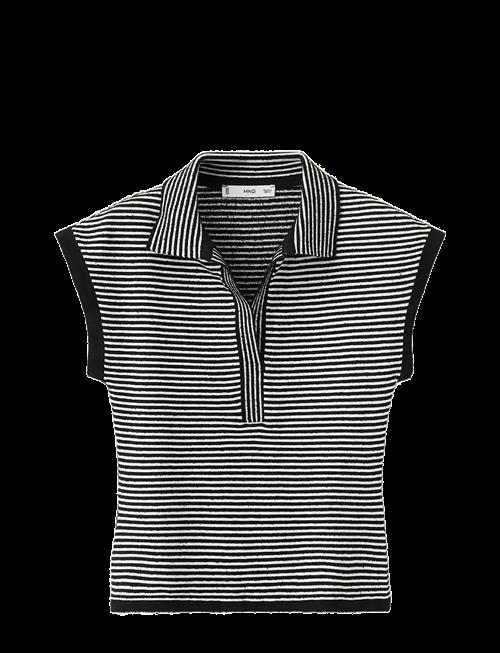 Mango | Striped Polo-Neck Sweater | XS