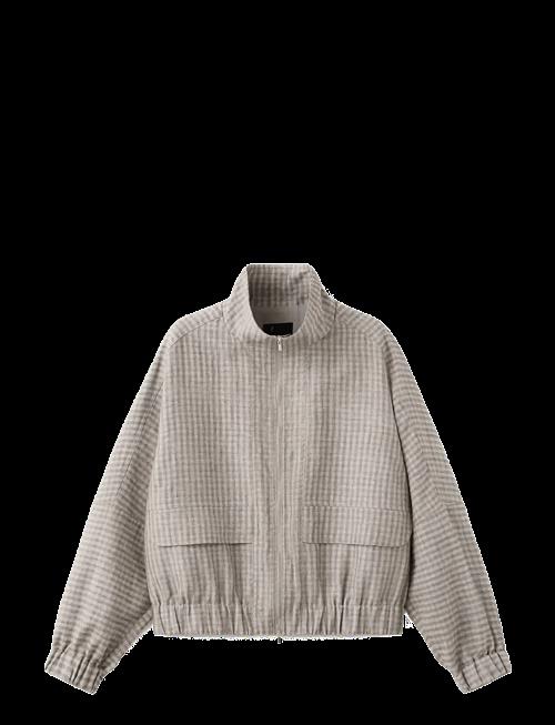 Mango | Checked Bomber Jacket | XL