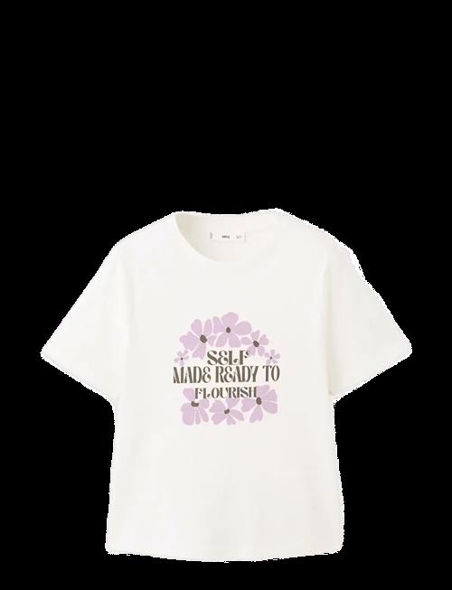 Mango | Printed Cotton-Blend T-Shirt | L