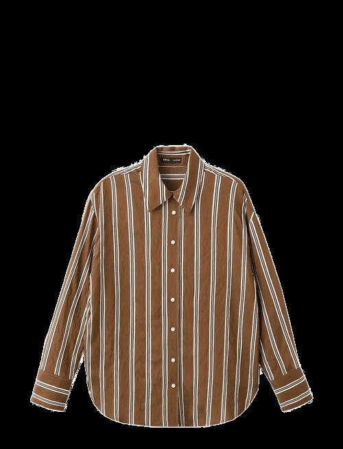 Mango | Striped Straight Shirt | M