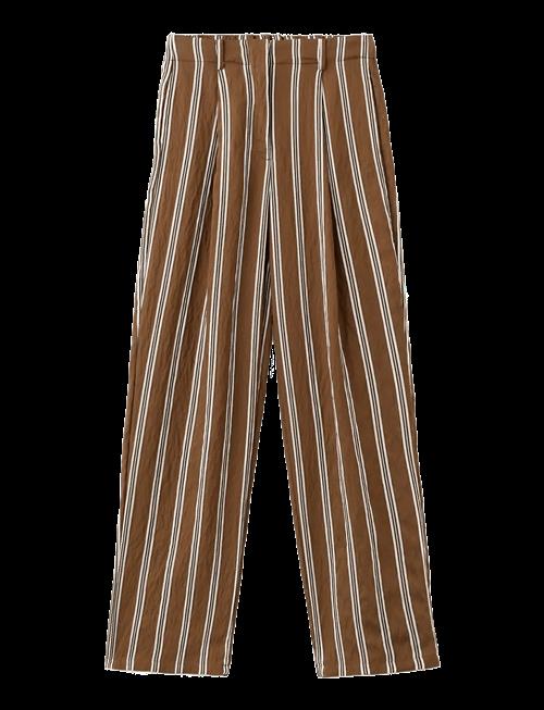 Mango | Pleated Striped Trousers | XL