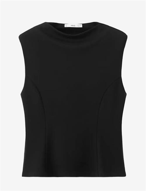Mango | Peplum Shoulder Pad T-Shirt | XS