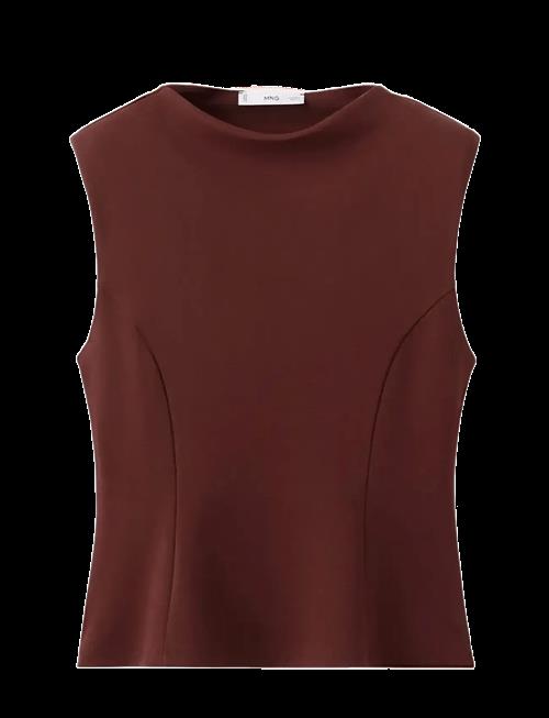 Mango | Peplum Shoulder Pad T-Shirt | XL