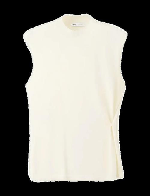 Mango | Side Gathered Knitted Top | L