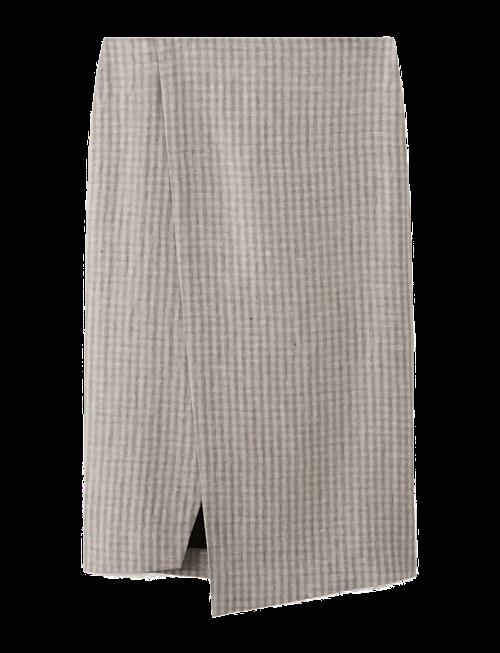 Mango | Check Wrap Skirt | 36