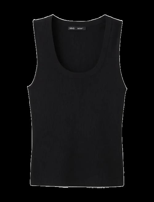 Mango | Round-Neck Knitted Top | M