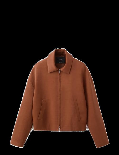 Mango | Linen-Blend Jacket With Pockets | M