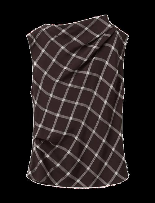 Mango | Fitted Top With Draped Neckline | S