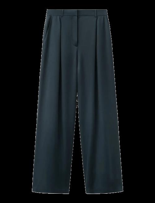Mango | Satin Straight-Fit Trousers | L