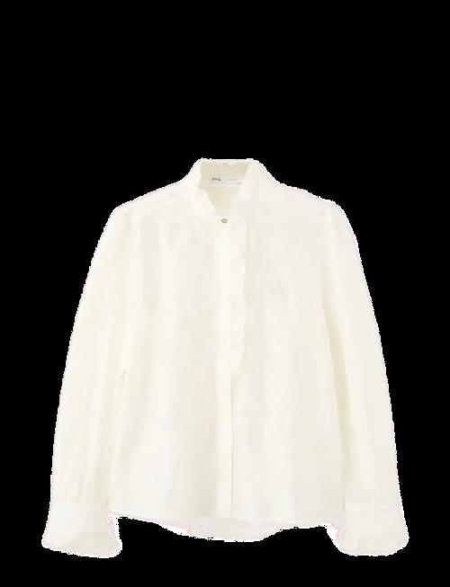 Mango | Lyocell Blouse With Floral Embroidery | L