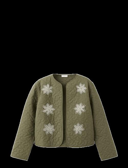 Mango | Embroidered Quilted Jacket | L