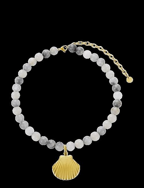 Bud To Rose | Marbella Necklace Brown/Gold | ONE SIZE