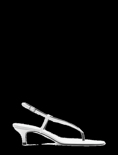 Se Mango | Heeled Leather Sandals With Straps | 38 hos Booztlet
