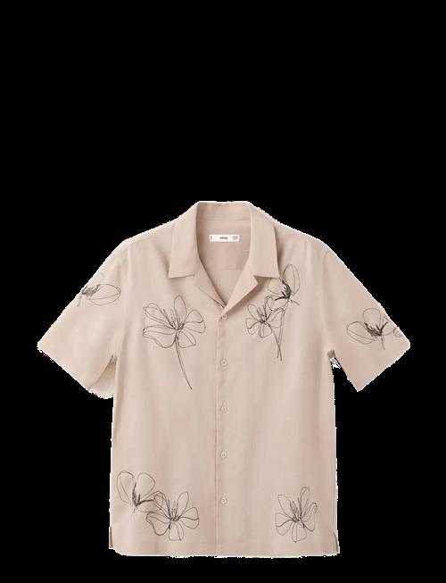 Mango | Embroidered Detail Regular Fit Shirt | M