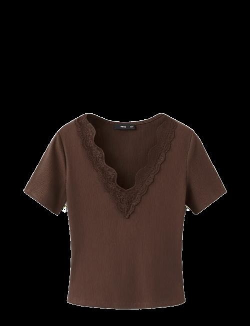 Mango | Lace Trim Top | XS