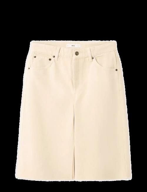 Mango | Low-Rise Denim Bermuda Shorts | 38