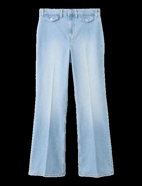 Mango | Wide Leg Mid-Rise Jeans With Pockets | 40
