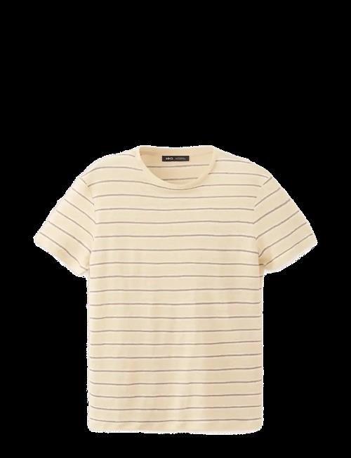 Mango | Short-Sleeved Linen T-Shirt | XS