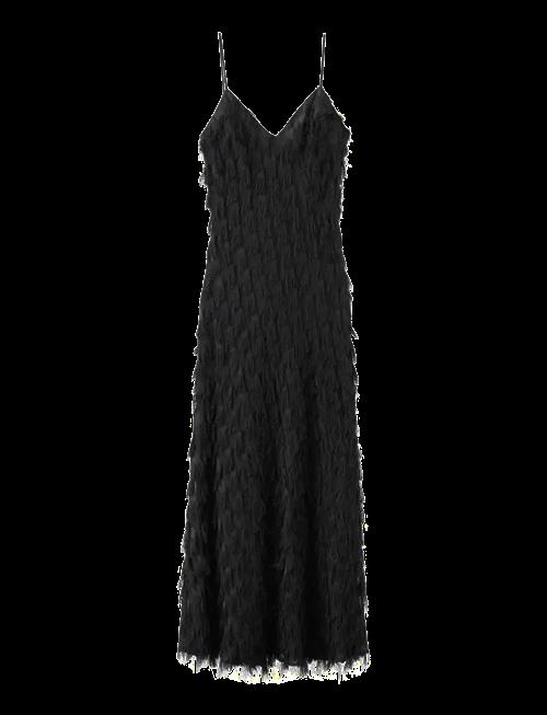 Mango | Long Dress With Frayed Finishes | S