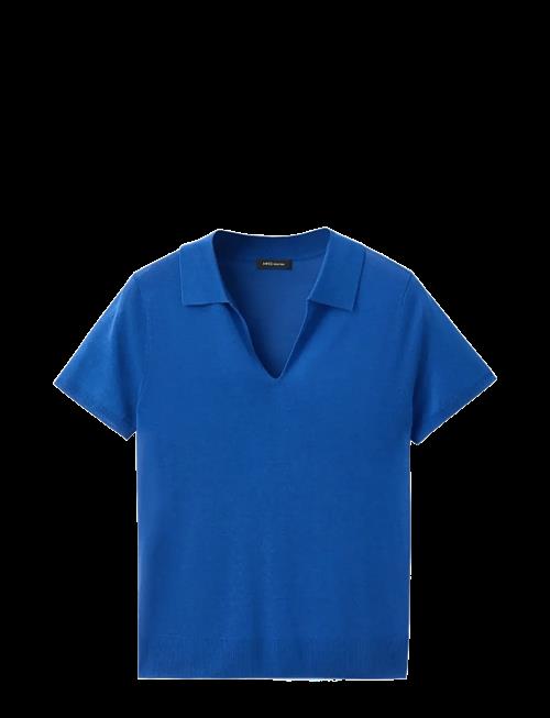 Mango | Fine-Knit Lyocell Polo Shirt | M