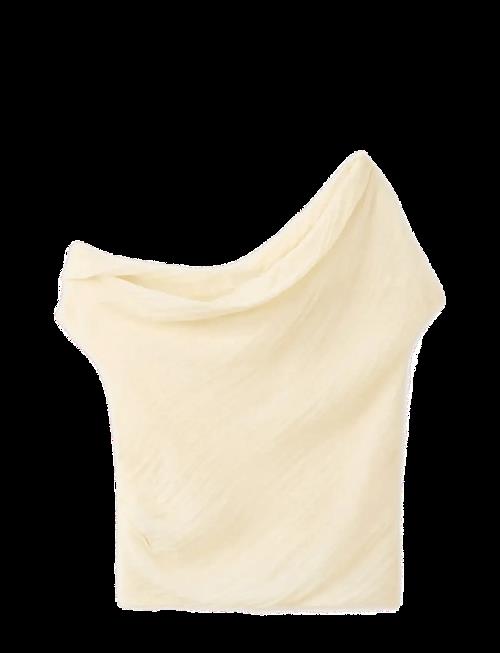 Mango | Draped Asymmetrical Blouse | M