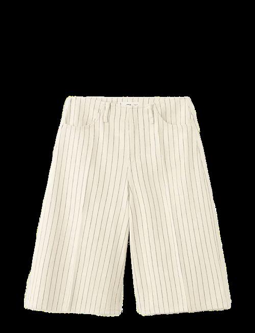 Mango | Mid-Rise Striped Bermuda Jorts | 36