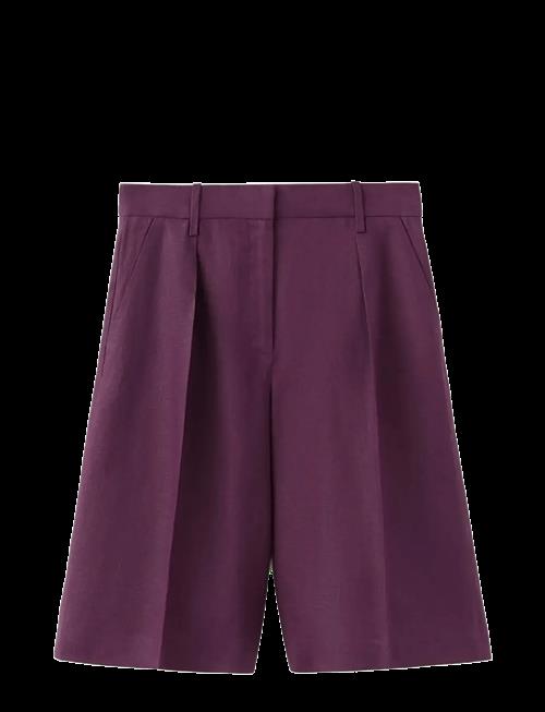 Mango | Straight Linen Bermuda Shorts | 38