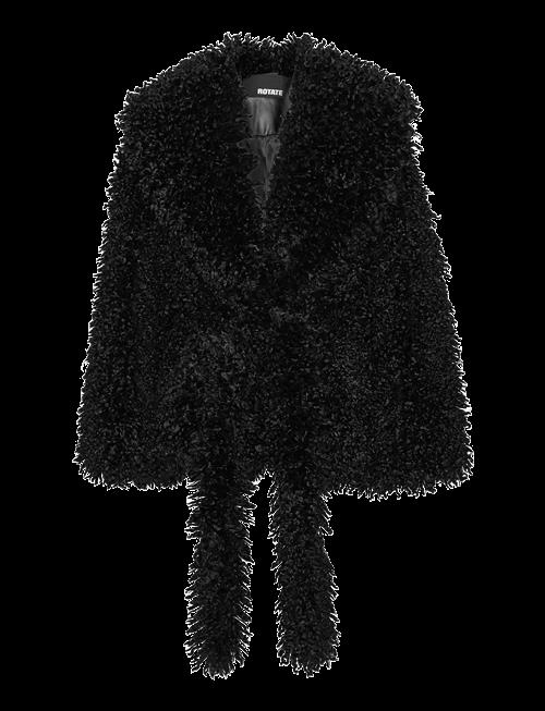 ROTATE | Faux Fur Belted Jacket | L/XL