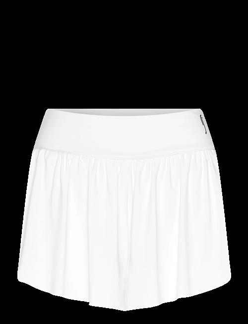RS Sports | Women's Court Pleated Shorts (Brown/White,L,St) | S
